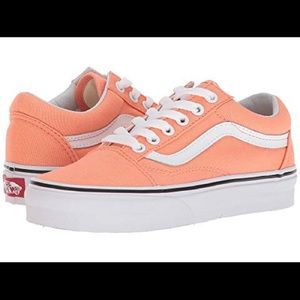 Peach Pink/True White Canvas Old Skool Vans